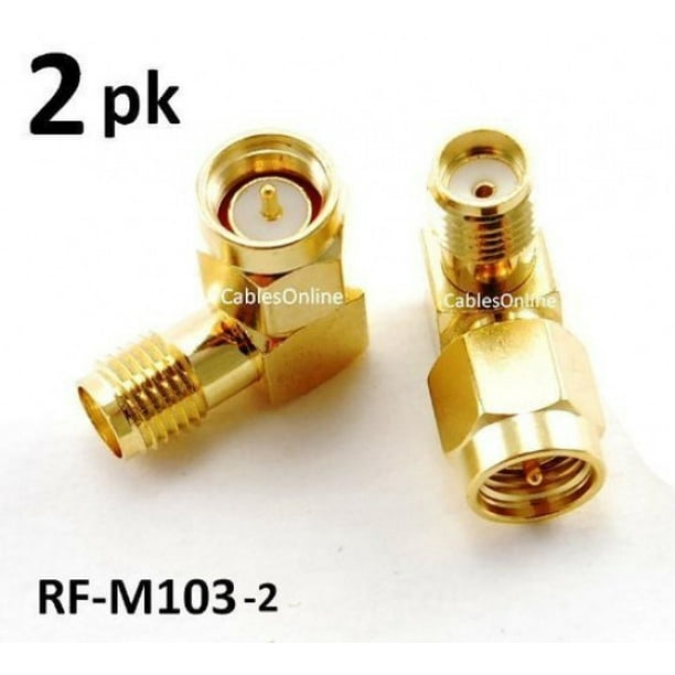 100pcs Gold Plated SMA Male Right Angle RF Connector 90 Degree SMA Male Plug Adapter for RF Coaxial Cable RG316 RG178
